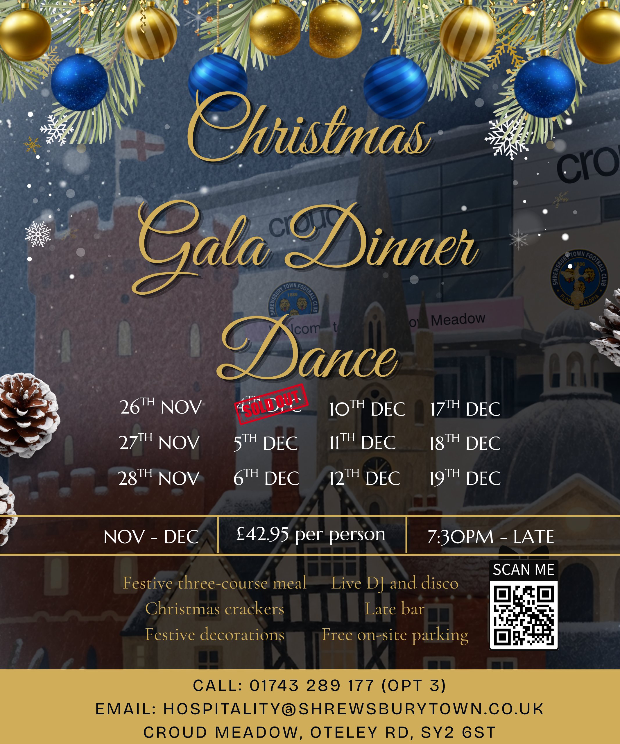 Christmas gala dinner dance (35 x 42 cm)
